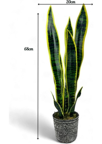 Yapay Çiçek Saksılı Yeşil Kılıç Çiçeği 68 cm Salon Çiçeği Gri Seramik Saksılı Yapay Bitki modelleri