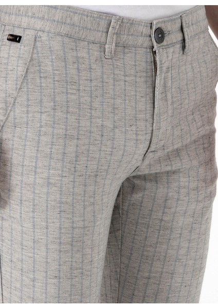 Normal Bel Normal Paça Gri Erkek Chino Pantolon Ador-P indirimleri