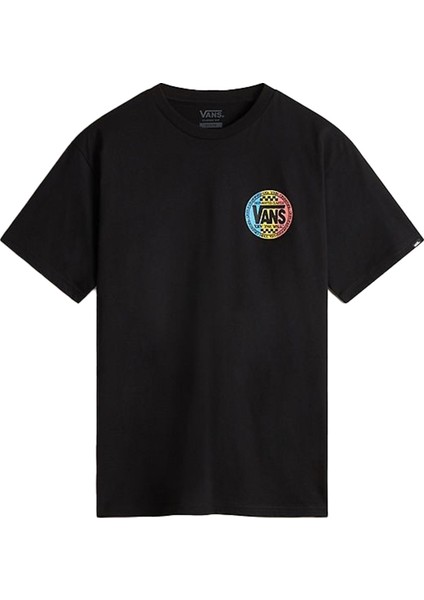 Baskılı Siyah Erkek Çocuk T-Shirt VN000MKYBLK1-RETRO Co Ss