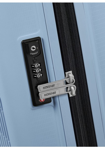 Mavi Çekçekli Sert Valiz Aerostep-Spınner 55/20 Exp Tsa fırsatları