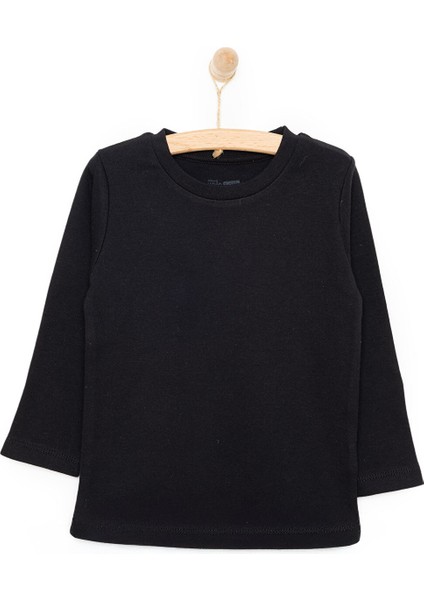 Unisex Tişört Interlok Çıtçıtlı Bisiklet Yaka Uzun Kol modelleri