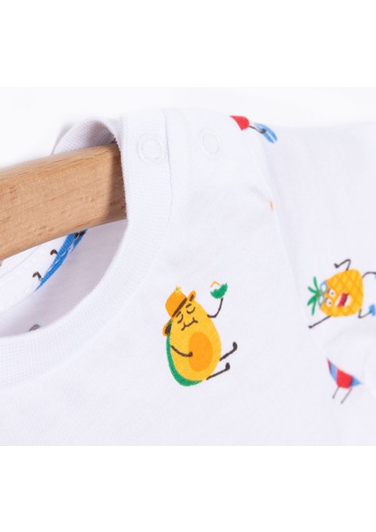 Basic Erkek Meyve Baskılı T-Shirt Erkek Bebek