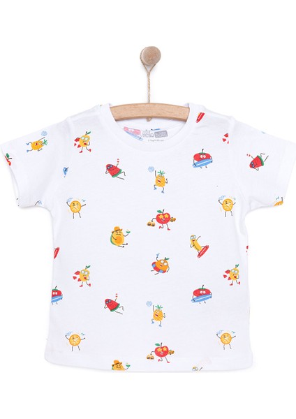 Basic Erkek Meyve Baskılı T-Shirt Erkek Bebek