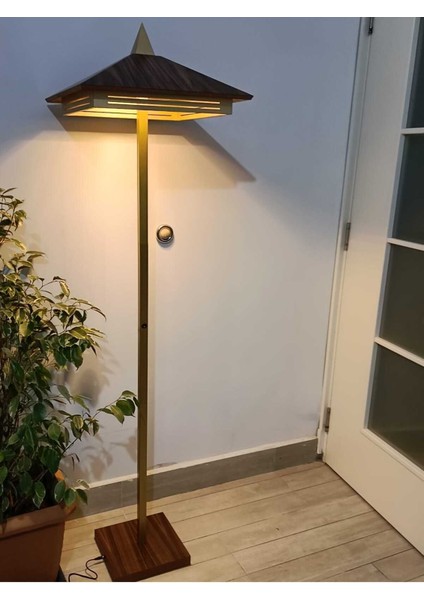 Ahşap Kaplamalı Lambader Mdf Üzeri Ahşap Kaplama