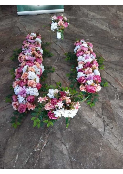 Set Olarak 2 Adet Tag Çiçeği ve 2 Adet Vazo Çiçeği