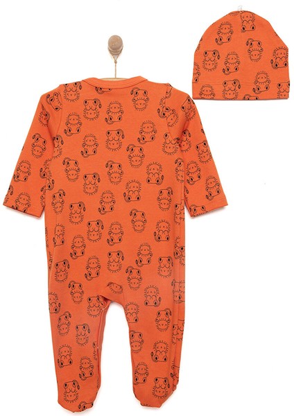 Yenidoğan Hayvanlar Baskılı Erkek Tulum-Şapka Erkek Bebek fiyatları