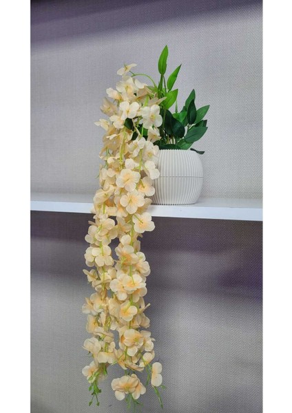 Yapay Çiçek Saksıda Sarkıt Soft Renk Akasya Sarkıtı 5 Kök 70-80 cm fırsatları