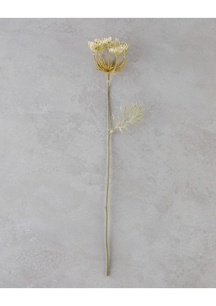 Lace Tek Dal Yapay Çiçek 48 cm Beyaz