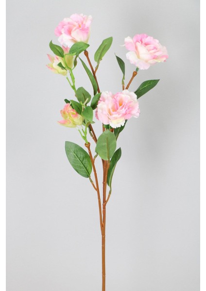Yapay Çiçek Tomurcuklu Lisyantus Dalı 70 cm Pembe