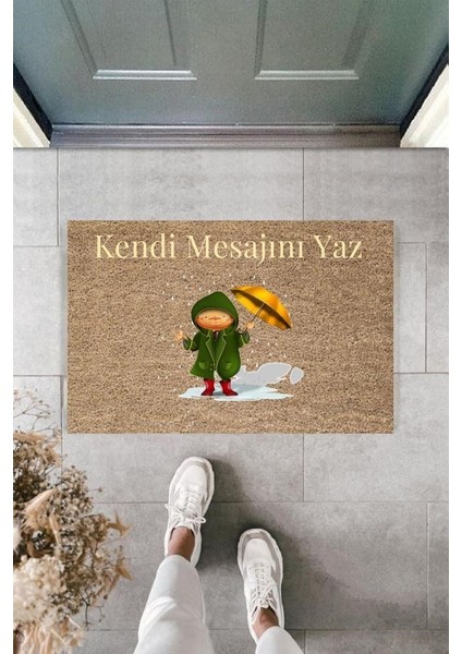 Dijital Baskı Kişiye Özel Iç Kapı Dekorasyon Paspas PS11269
