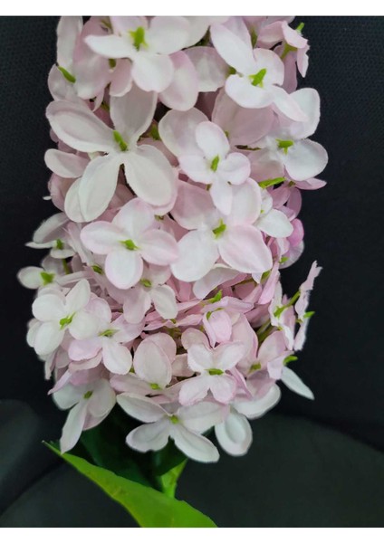 Pembe Bahar Çiçeği Yapay Çiçek 82 cm Dekoratif Gerçekçi Yeşil Yapraklı Doğa Tazelik Ev Için 1 Adet