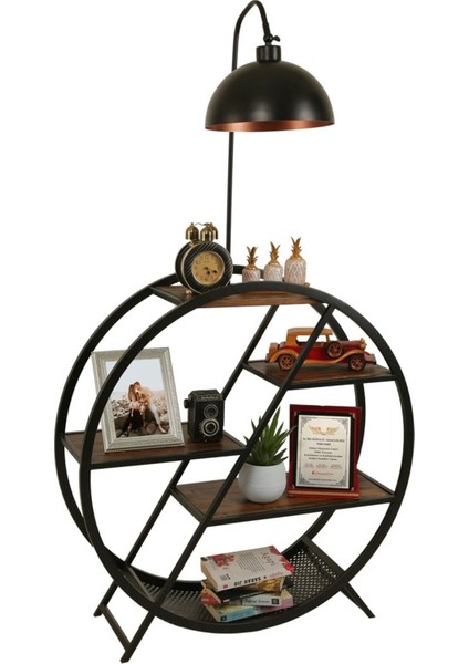 Lüton Ceviz Lambader Retro 3 Başlıklı