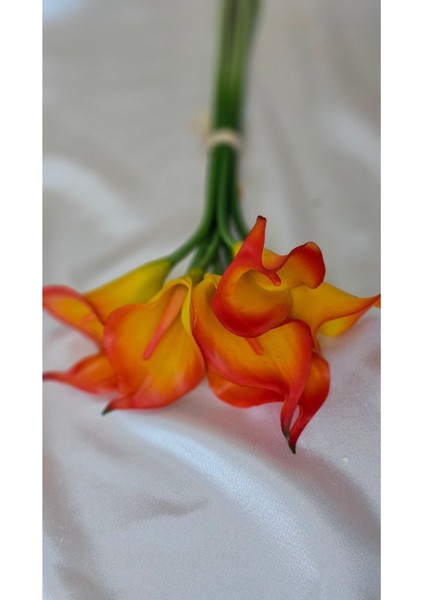 Yapay Calla Galla Gala Çiçeği Turuncu 35 cm . modelleri