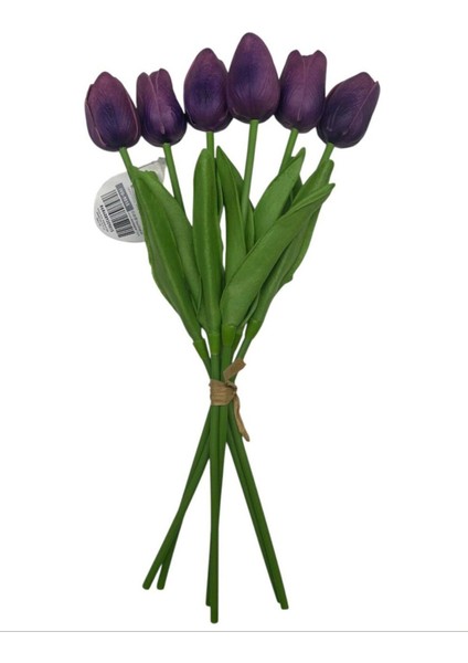 Baharhome-Islak Lale Buketi Gerçek Doku -6 Lı -33 cm