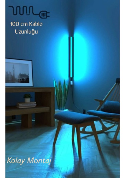 LED Level Modern Lambader Rgb Çok Renkli