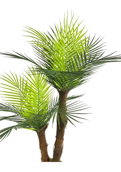 Yapay Ağaç 2 Dal 100 cm Areka Palmiye Ağacı Areka 2katlı Salon Çiçeği Yapay Çiçek