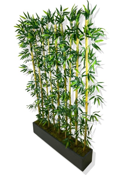 Bambu Seperatör 200 cm 9 Adet Bambu 100 cm Antrasit Saksı fırsatları