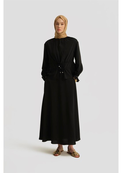 Çift Kemerli Takım 25Y6016 Siyah