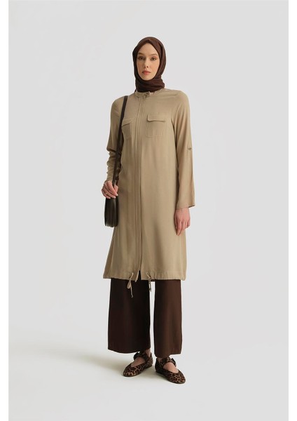 Iki Cepli Tunik 25YH4217 Bej