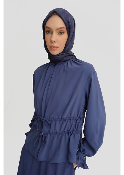 Çift Kemerli Takım 25Y6016 Puslu Mor
