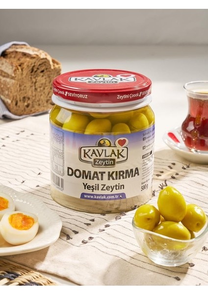 Kavlak Domat Kırma Yeşil Zeytin 500 gr