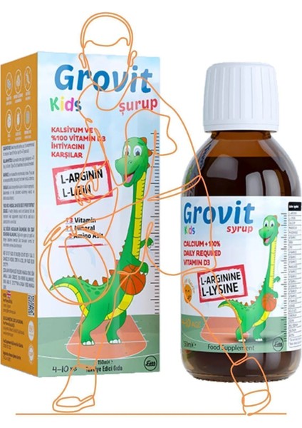 Grovit Kids Multivitamin Şurup 150 ml 2 Adet