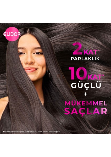 Superblend 2'si 1 Arada Şampuan ve Saç Bakım Kremi Güçlü ve Parlak E Vitamini Makademya Yağı 400 ml
