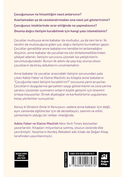 Konuş ki Dinlesin, Dinle ki Konuşsun - Adele Faber - Elaine Mazlish