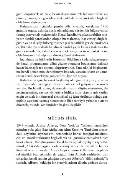 Incognito - Beynin Gizli Hayatı - David Eagleman
