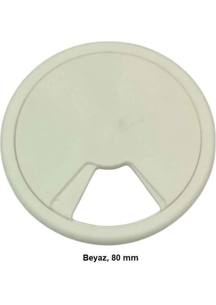 Masaüstü Kablo Kanalı Deliği Kapağı Beyaz 8 cm fiyatları