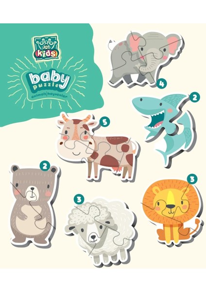 Hayvanlar Baby Puzzle fiyatları