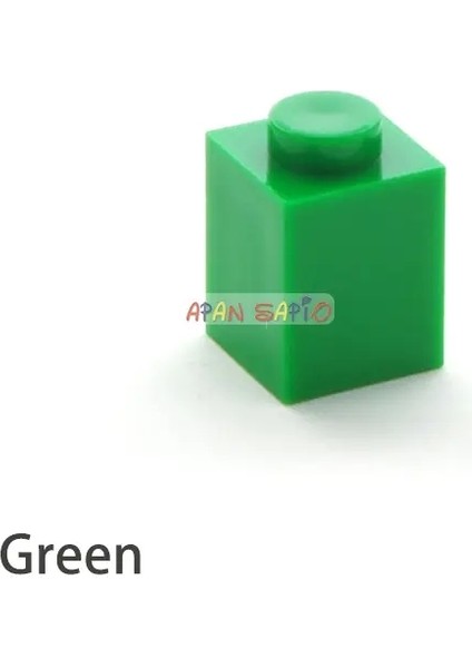 200PCS Kalınlığında 1x1 Dıy Yapı Taşları Figürler Tuğlalar Noktalar Eğitim Yaratıcı 3005 Plastik Oyuncak ile Uyumlu Yeşil 200PCS (Yurt Dışından)