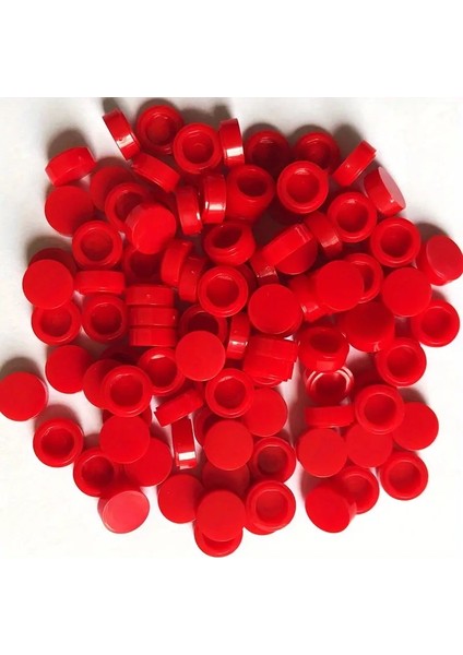 200PCS/LOT Kiremit 1x1 Yuvarlak Özel Tuğla Yapı Taşı Küçük Parçacık Dökme Tuğlalar Parçalar Diy Oyuncak Kırmızı (Yurt Dışından)