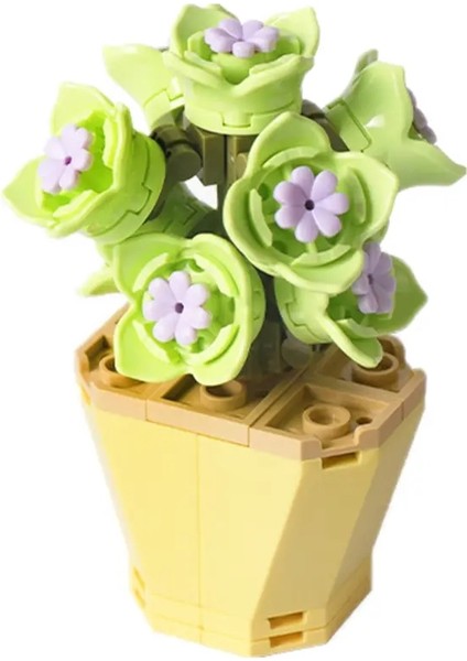 Dıy Moc Saksı Bitkileri Sulu Meyveler Kaktüs Gypsophila Bonsai Ağaç Bahçeleri Romantik Yapı Taşları Model Tuğlalar Setleri Kits Kutu Olmadan 83PCS (Yurt Dışından)