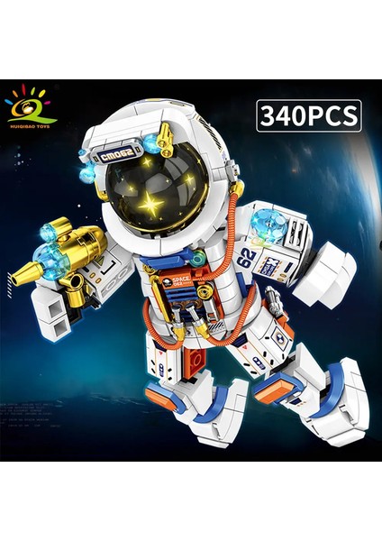 Huiqibao Moc Uzay Sarkması Astronot Roket Modeli Yapı Bloğu Modeli Havacılık ve Uzay Adamı Diy Süs Tuğla Oyuncak No.51 Kutu Yok (Yurt Dışından)