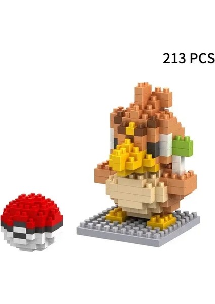 Bloklar Küçük Çizgi Film Mini Yapı Bloğu Pikachu Charizard Eevee Mewtwo Anime Montaj Eylemi Pokemon Model Bebek ı 8048/BEDEN Kutu Yok (Yurt Dışından)