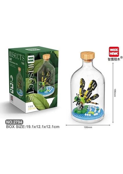 Mini Böcekler Yapı Taşları Ladybug Arı Dua Eden Mantis Tuğlaları Hayvan ı Eğitici 2794 Kutu (Yurt Dışından)