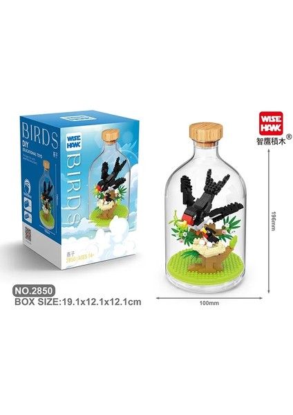 Moc Yapı Taşları Hayvan Modeli Kuş Kel Kartal Parrot Diy Montaj Tuğlaları Yaratıcı Oyunlar Koleksiyon Noel i 2850 Kutu (Yurt Dışından)