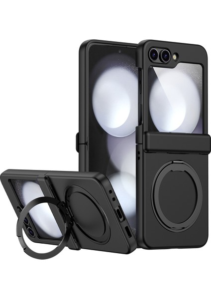 Samsung Galaxy Z Flip6 5g Manyetik Halka Tutucu Pc+Tpu Telefon Kapağı (Yurt Dışından)