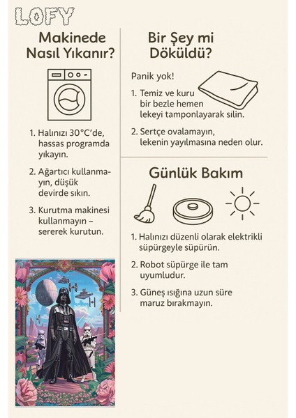 Karanlık Bahçe - Renkli Çiçekli Halı