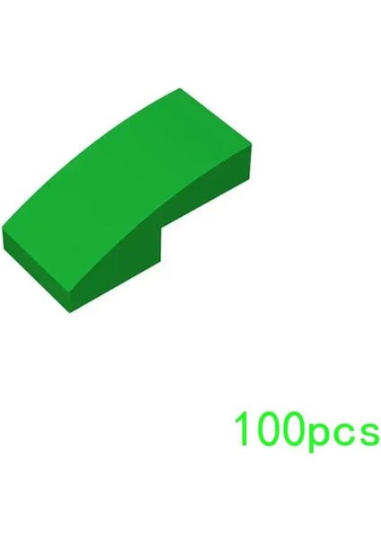 100P Parçacıkları Montajlar 11477 2x1 Kavisli Yüzey Yapı Taşları Tuğlalar Kiti Parça Yüksek Tecrübe Eğitim Oyuncak si M0207-10 (Yurt Dışından)