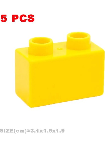 Moc Büyük Yapı Taşları Çukurlarla Uyumlu Base Tuğlalar Kalın Ince Kare Diy Eğitim Yaratıcı 5pcs 1x2 Kalınlığında Yl (Yurt Dışından)