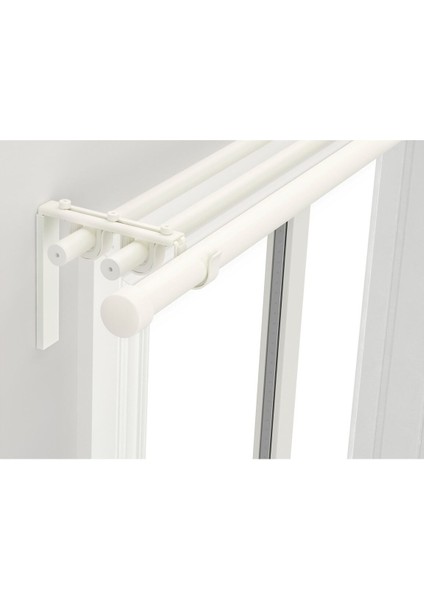 Perde Çubuğu Seti, Beyaz, 120-210 Cm, Üçlü fiyatları