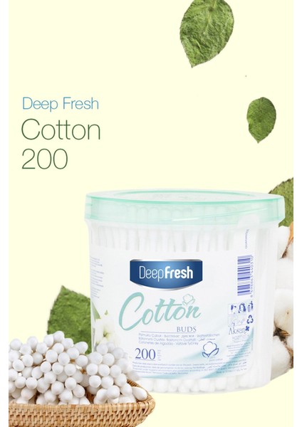 Deepfresh Kulak Pamuğu 200'lü Silindir Kutu fırsatları