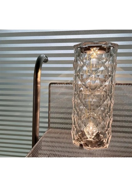 Mix Şarjlı Dokunmatik Kademeli LED Masa Lambası Diamond