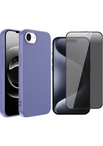 iPhone 16E Kılıf Zore Mara Lansman Kapak + Hayalet Ekran Koruyucu