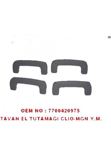 Tavan El Tutamaği Kolçak Clio Gri Gnzrz