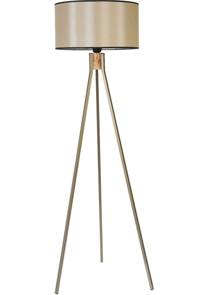 Fısco Tripod Eskitme Lambader Silindir 15-3 Abajurlu