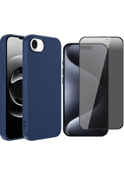 iPhone 16E Kılıf Zore Mara Lansman Kapak + Hayalet Ekran Koruyucu