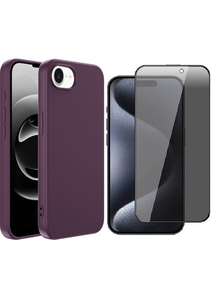 iPhone 16E Kılıf Zore Mara Lansman Kapak + Hayalet Ekran Koruyucu